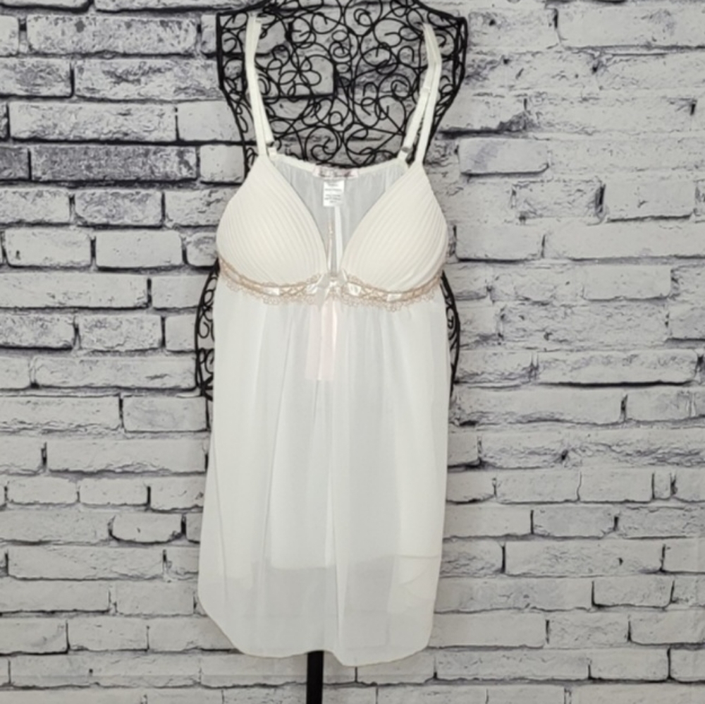 Linea Donatella Winter White Babydoll Lingerie